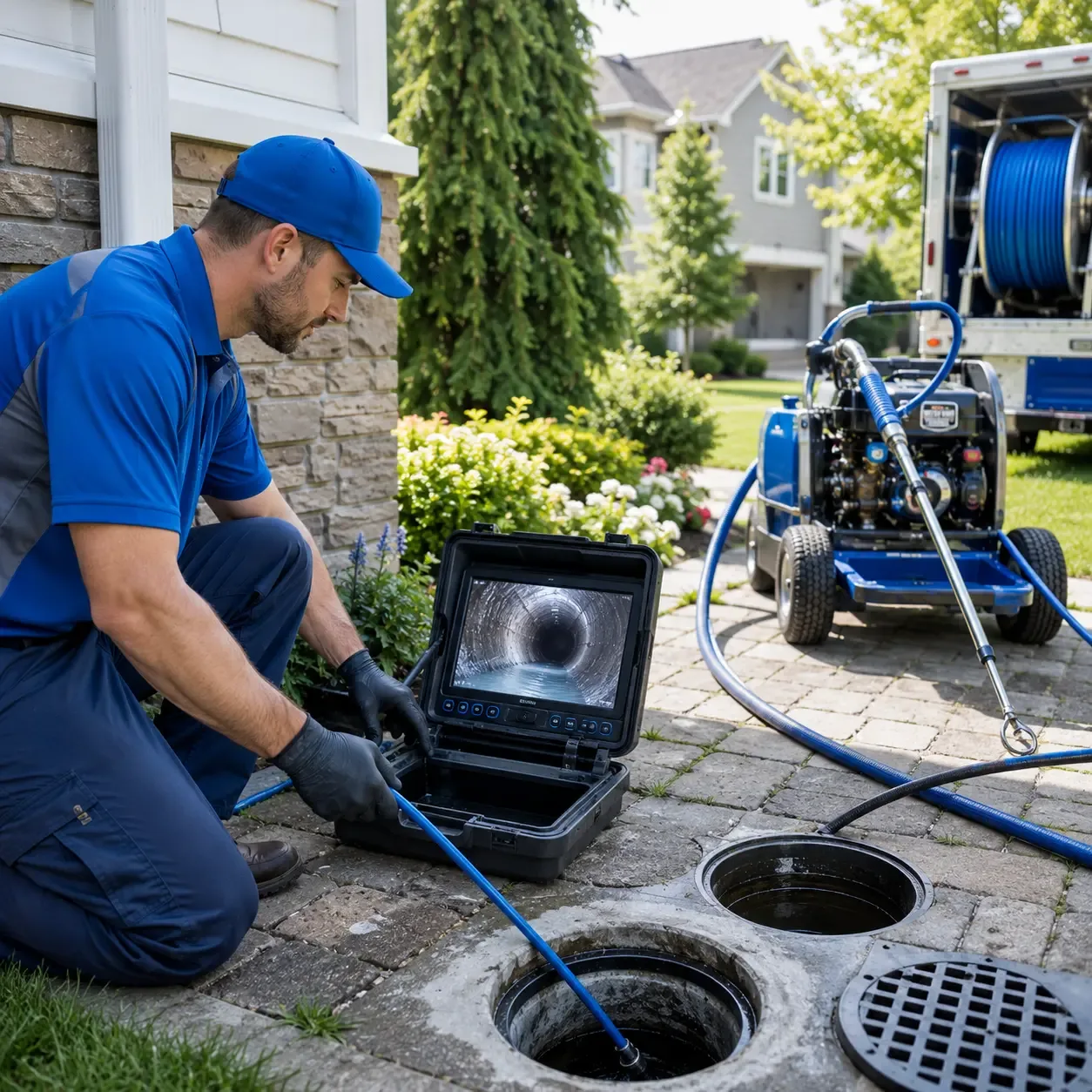 Outdoor drain cleaning professionals serving Lindsay, CA